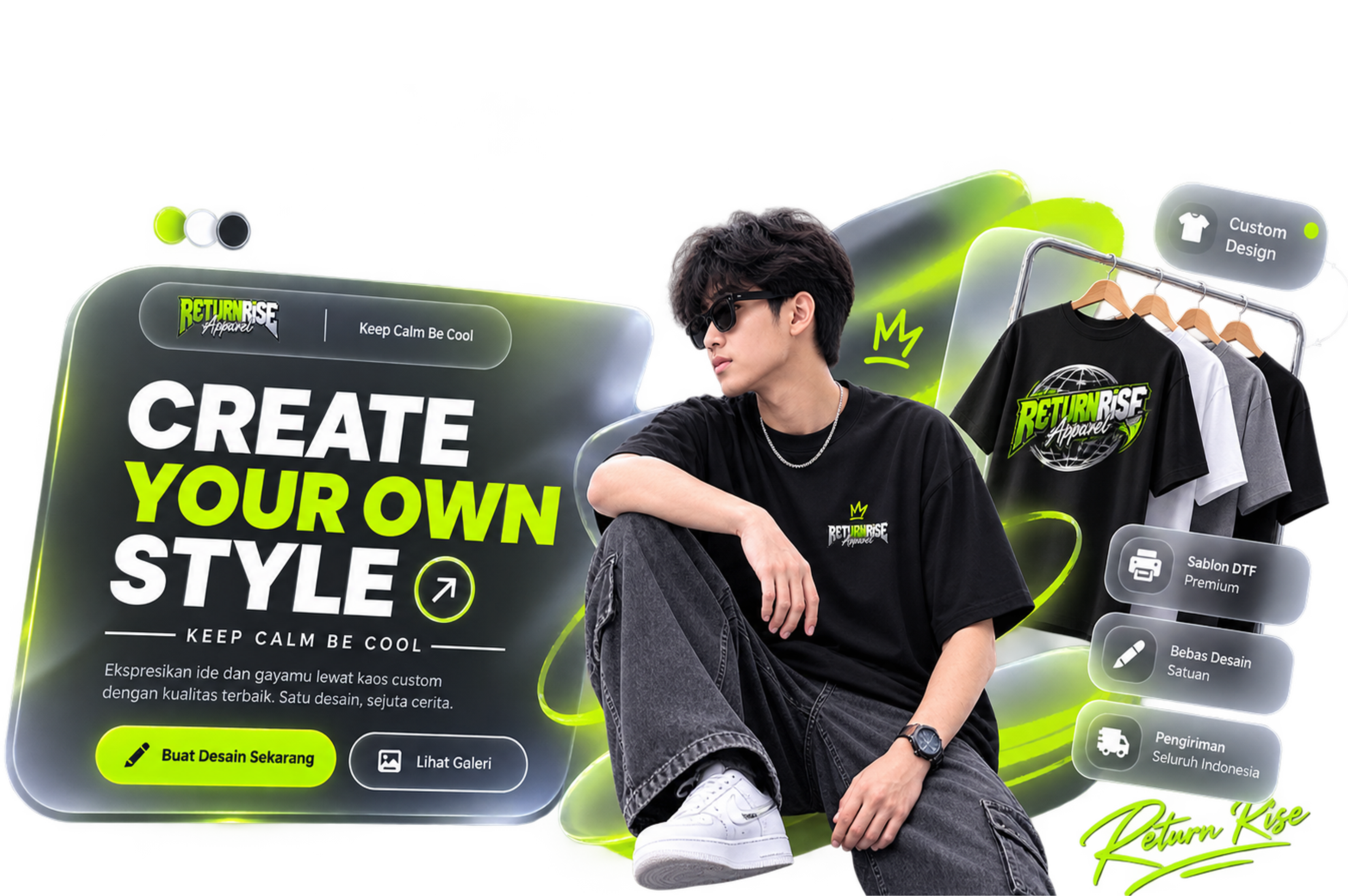 Banner Return Rise Apparel